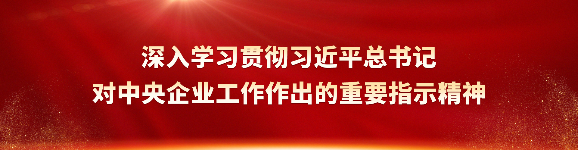 深入学习贯彻习近平总书记对中央企业事情作出的主要指示精神